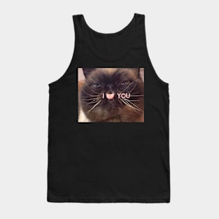 Cat love tongue Tank Top